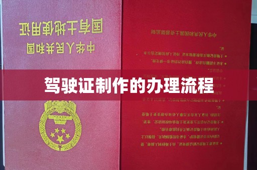乐至驾驶证制作的办理流程