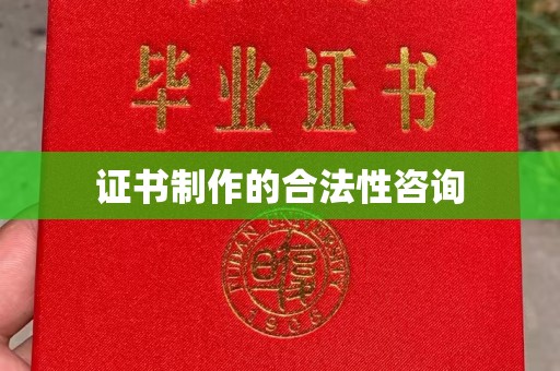 乐至证书制作的合法性咨询
