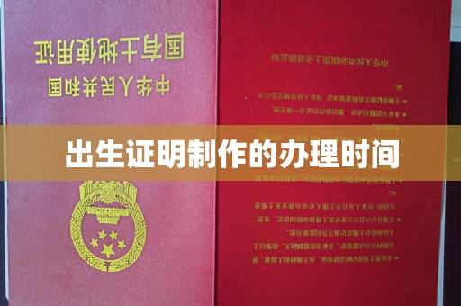 乐至出生证明制作的办理时间