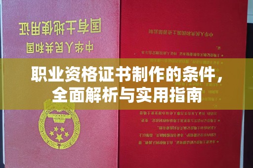 乐至职业资格证书制作的条件，全面解析与实用指南