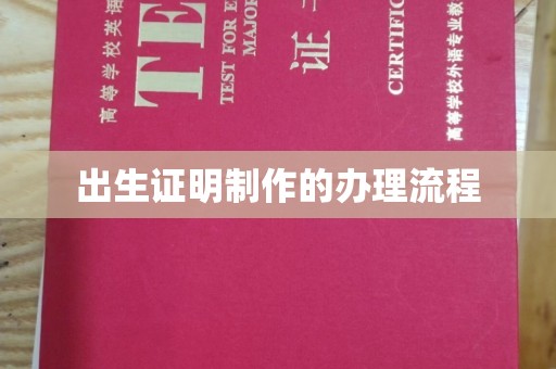 乐至出生证明制作的办理流程
